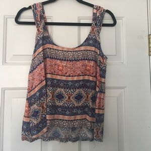 Colorful printed tank top