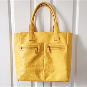 Neiman Marcus Faux Alligator Tote