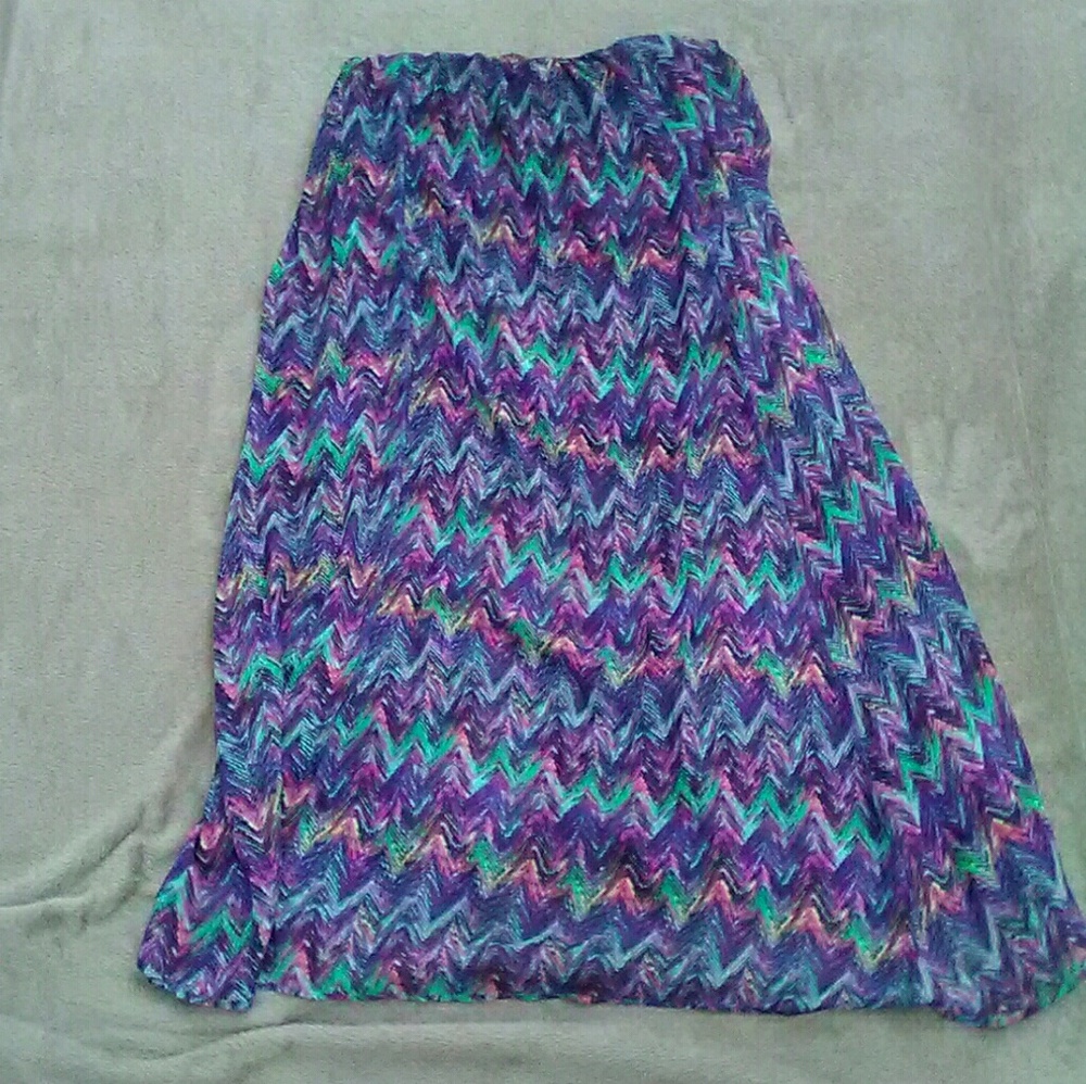 Dainty Objex Pastel Aztec Skirt Womens XL