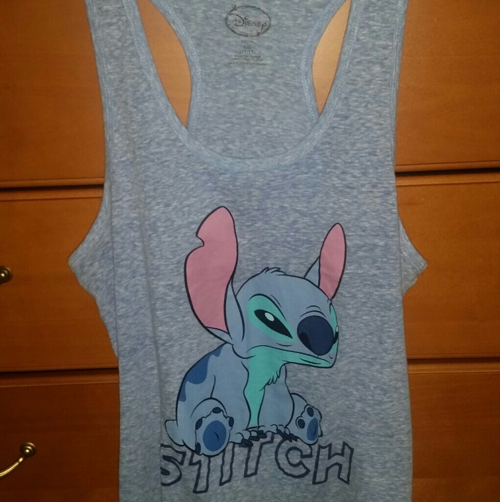Disney Stitch Racerback Tank Top Size L