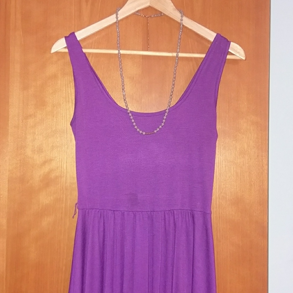 Purple flowy dress