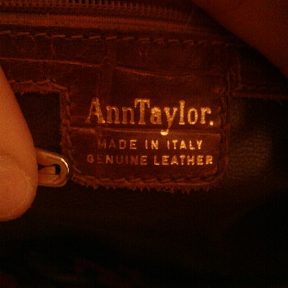 Ann Taylor genuine leather tote