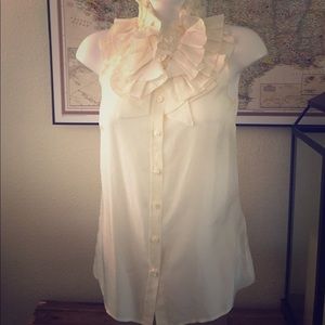 Ruffle collar blouse
