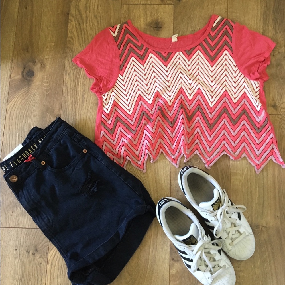 Coral Crop Top