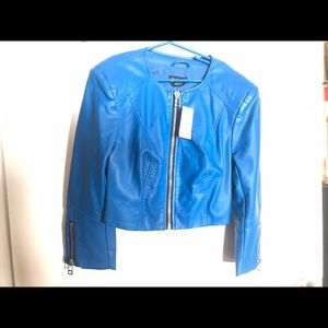 Bebe Cropped leatherette jacket