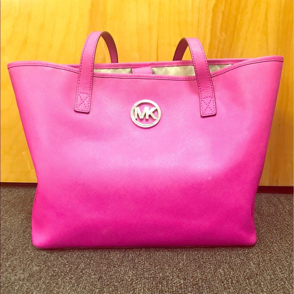 Pink Michael Kors tote