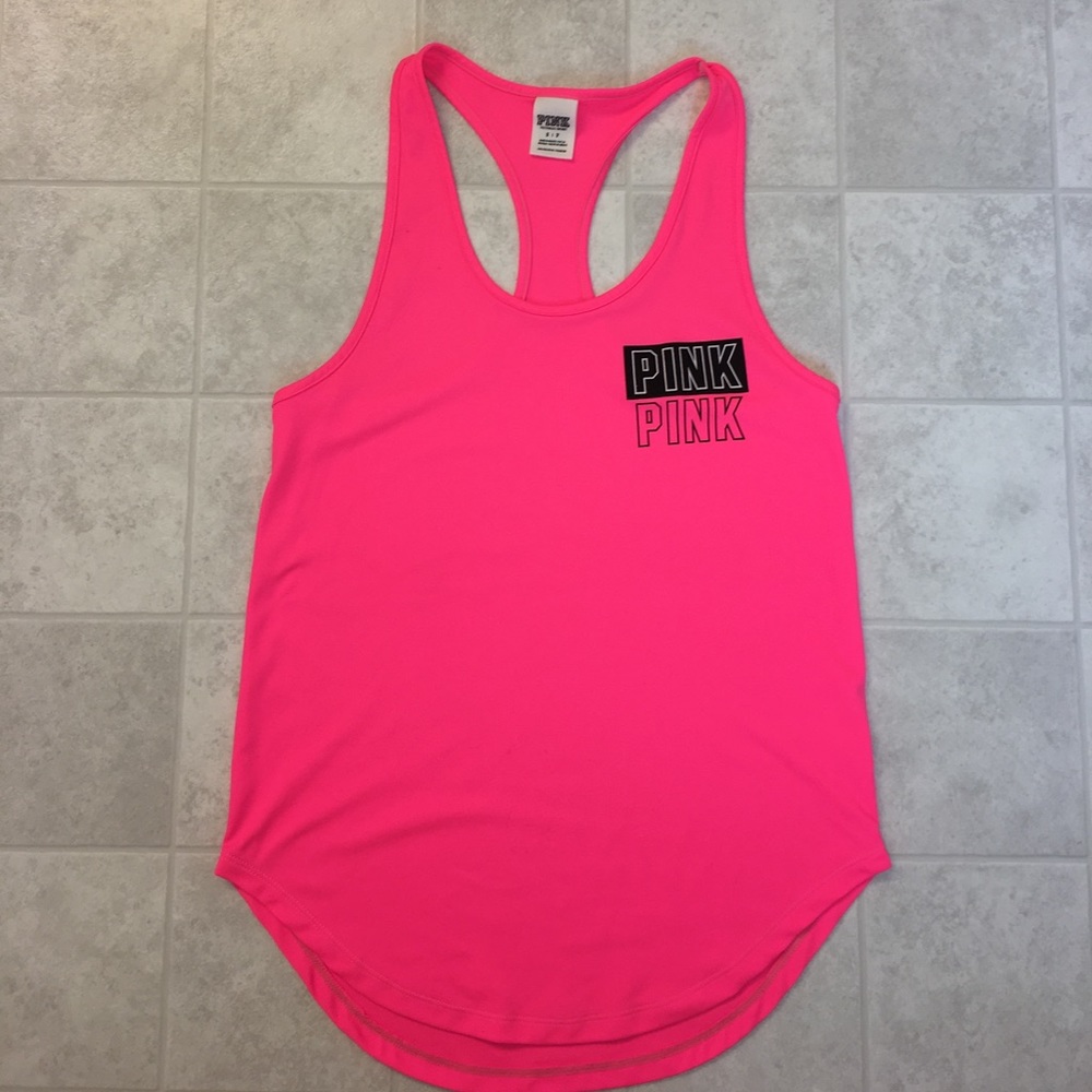 Pink workout tank top