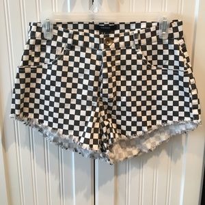 Forever 22 Checkered Shorts