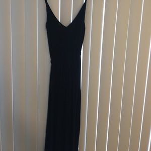 Black cotton maxi dress
