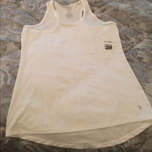 Danskin Racerback Tank - White