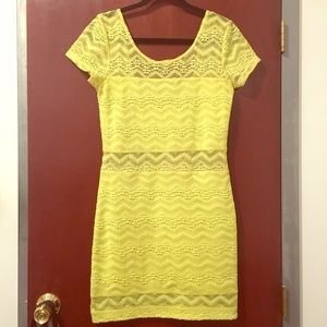 Free People Lace Bodycon Dress, M