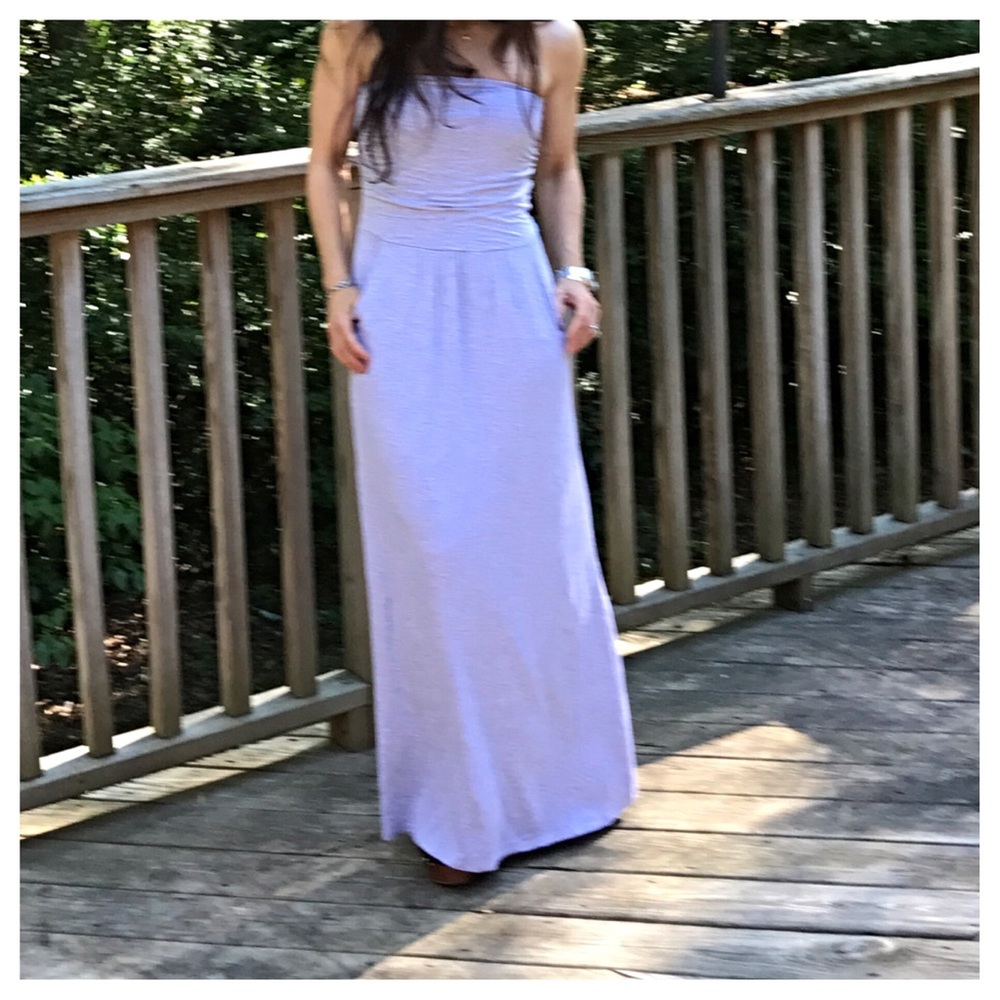 🆕 heather grey tube dress LAST ONE CLEARANCE - Picture 2 of 3