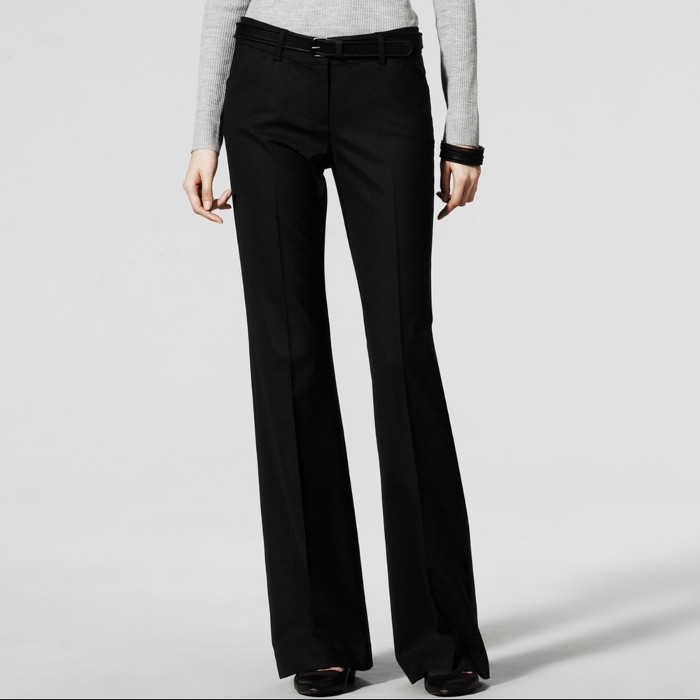 Theory black trousers