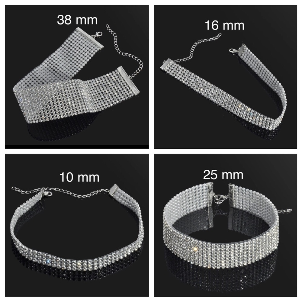 Rhinestone Choker - Picture 3 of 4