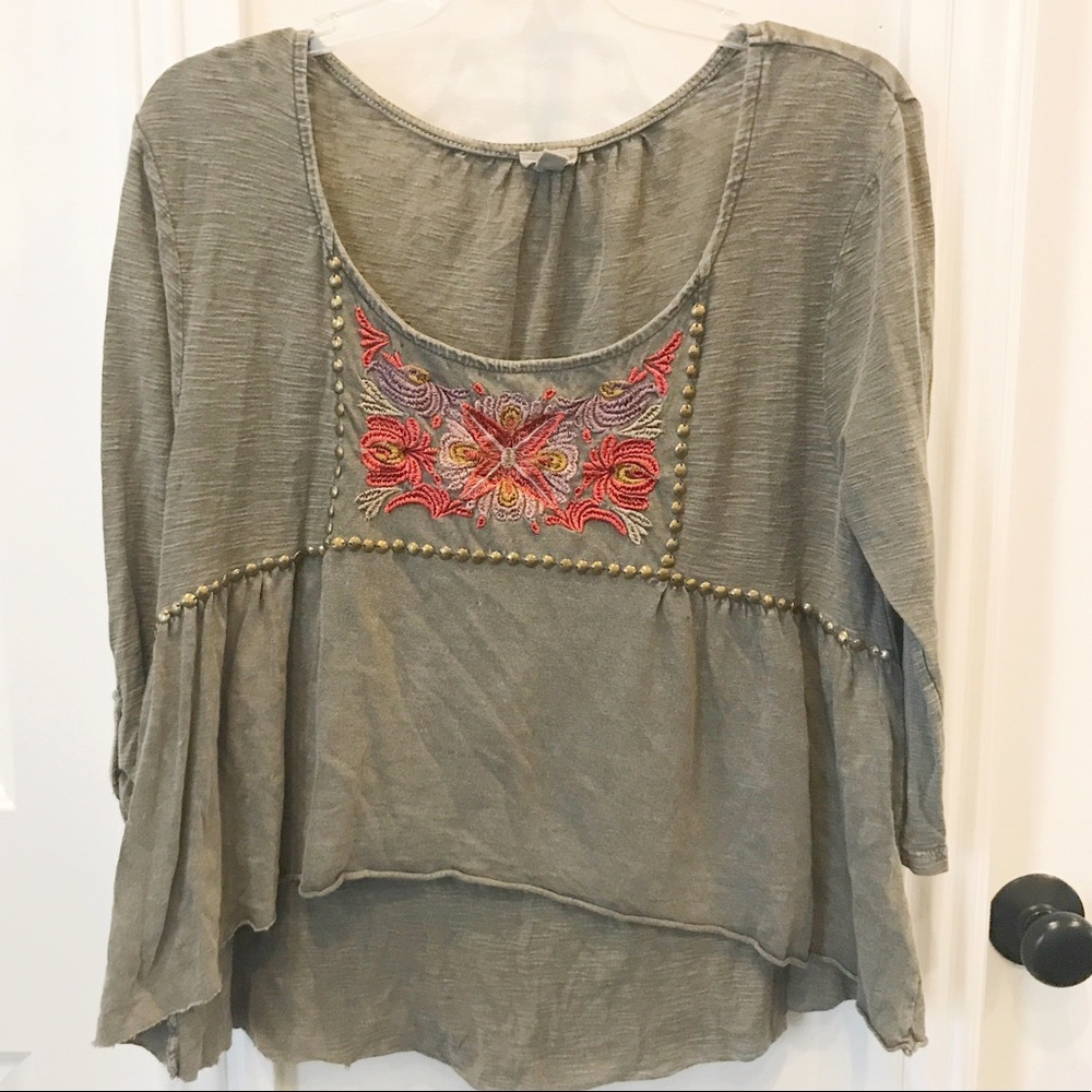Bohemian quarter sleeve  top