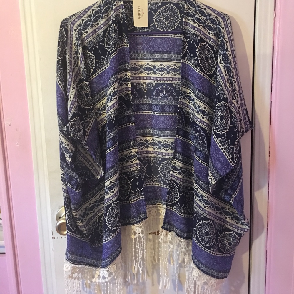 Blue cute cover-up