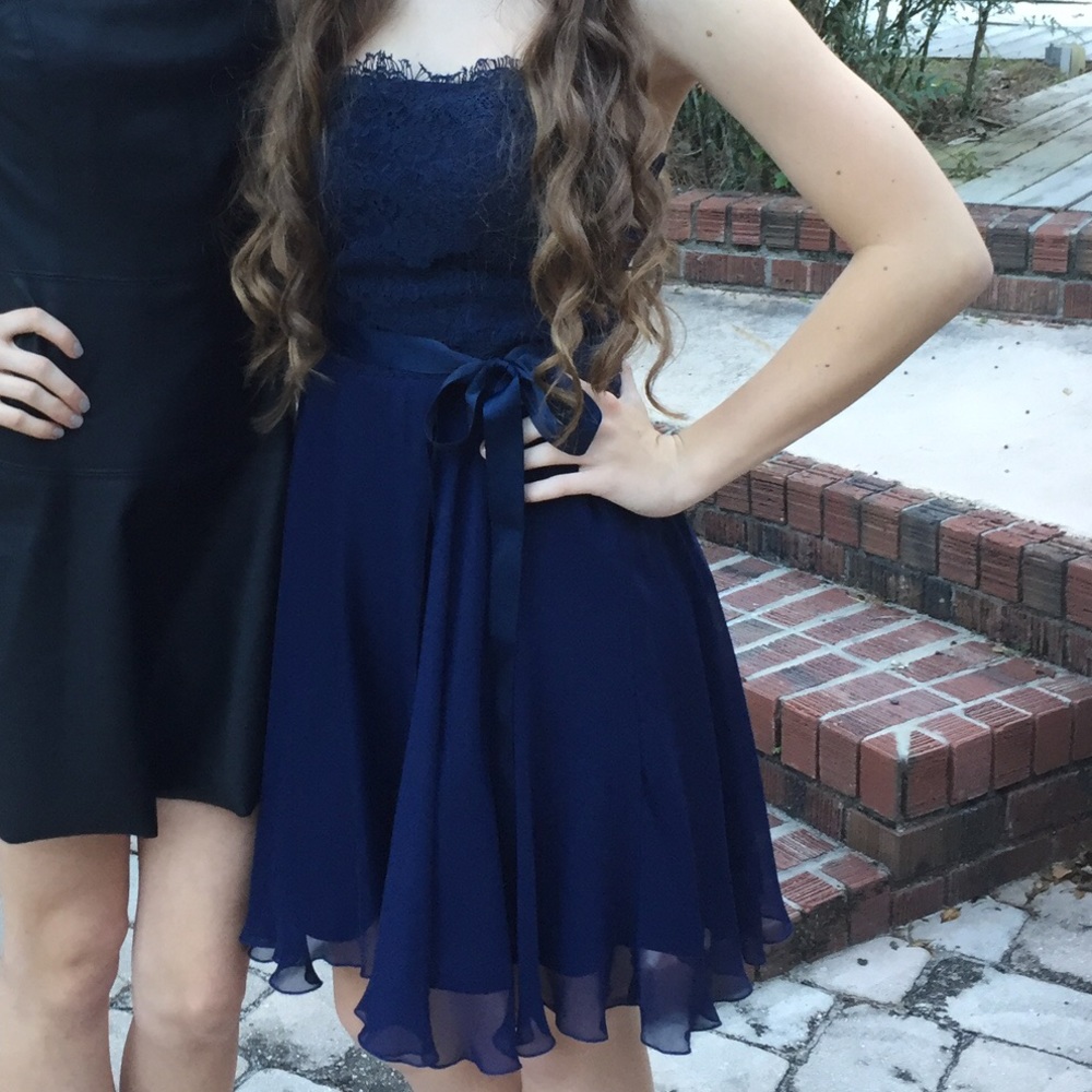 Navy Homecoming Dress