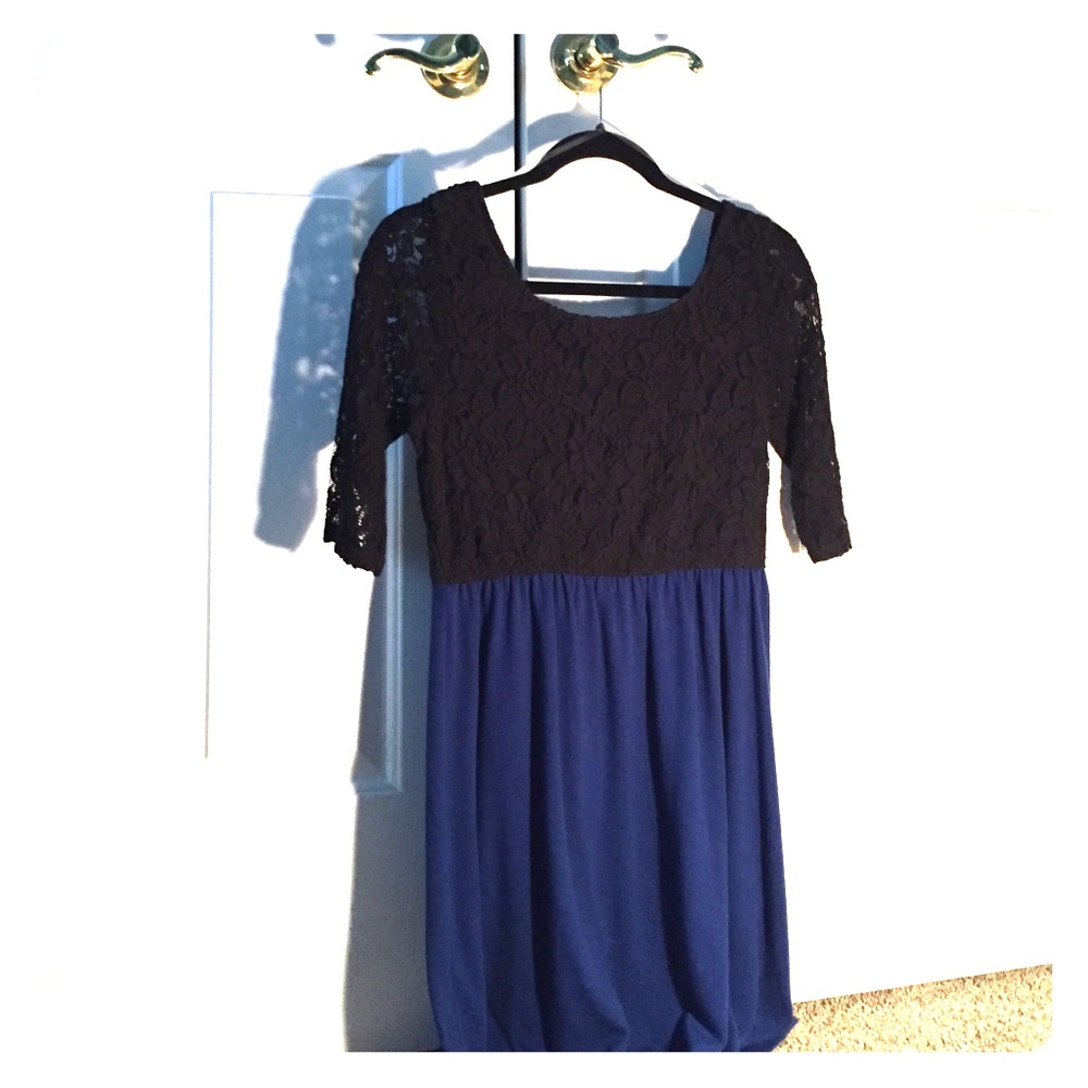Navy Blue/Black Dress