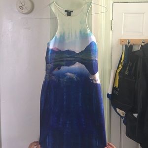 Aqua-Galactic halter dress