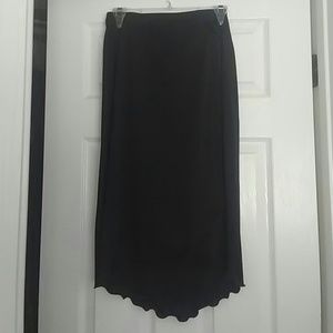 Black midi wrap skirt- new w/out tags