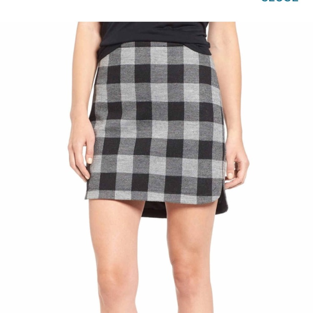 Madewell wool plaid skirt NWT!
