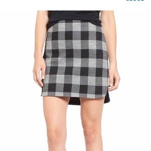 Madewell wool plaid skirt NWT!