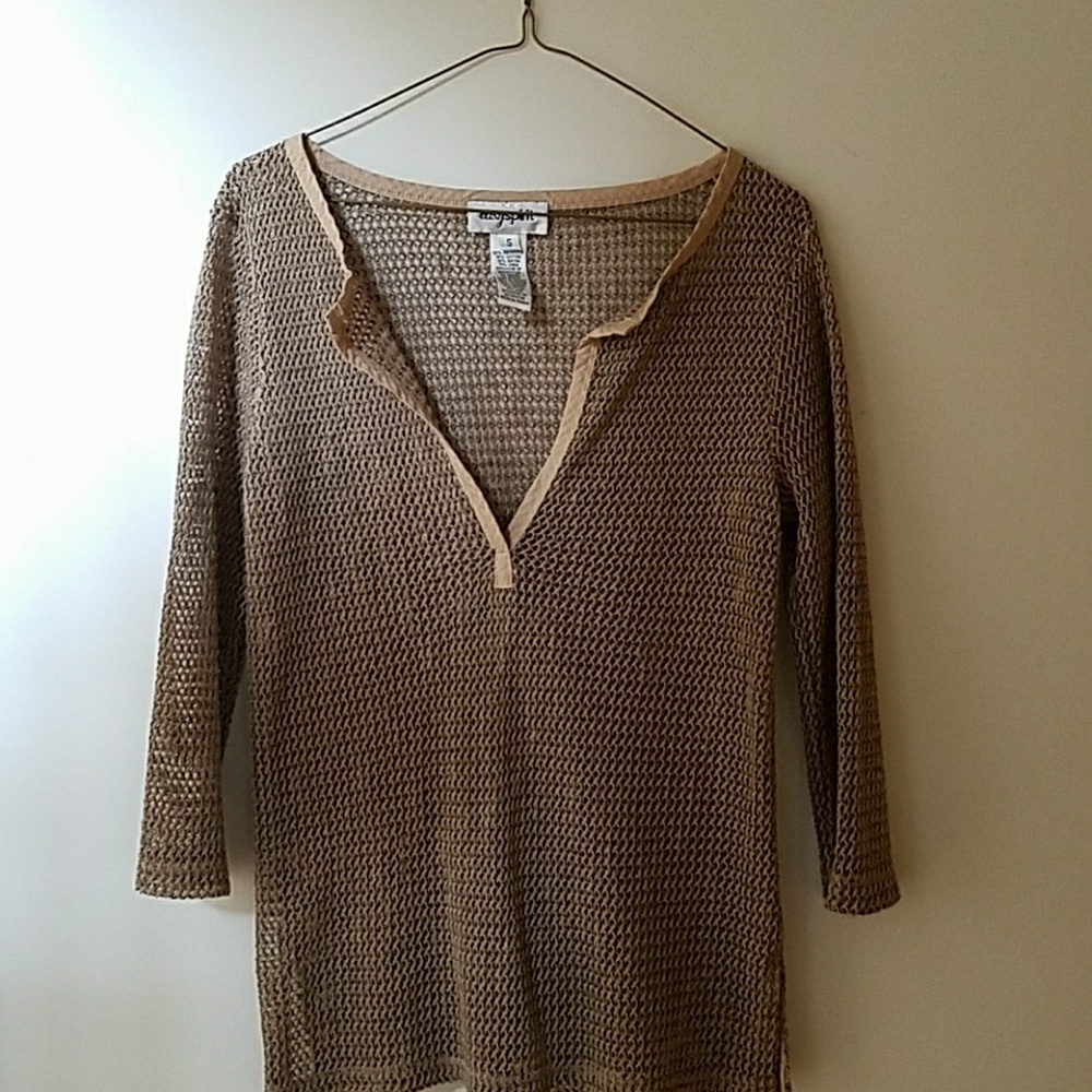 Sheer woven tunic
