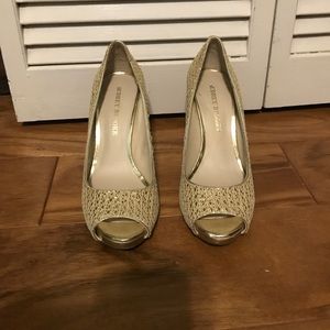 Gold Audrey Brooke heels