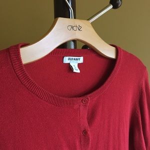 Red Old Navy Cardigan