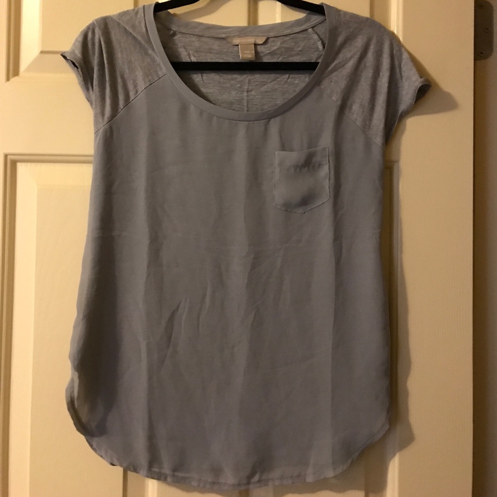 Banana Republic tee with a sheer overlay