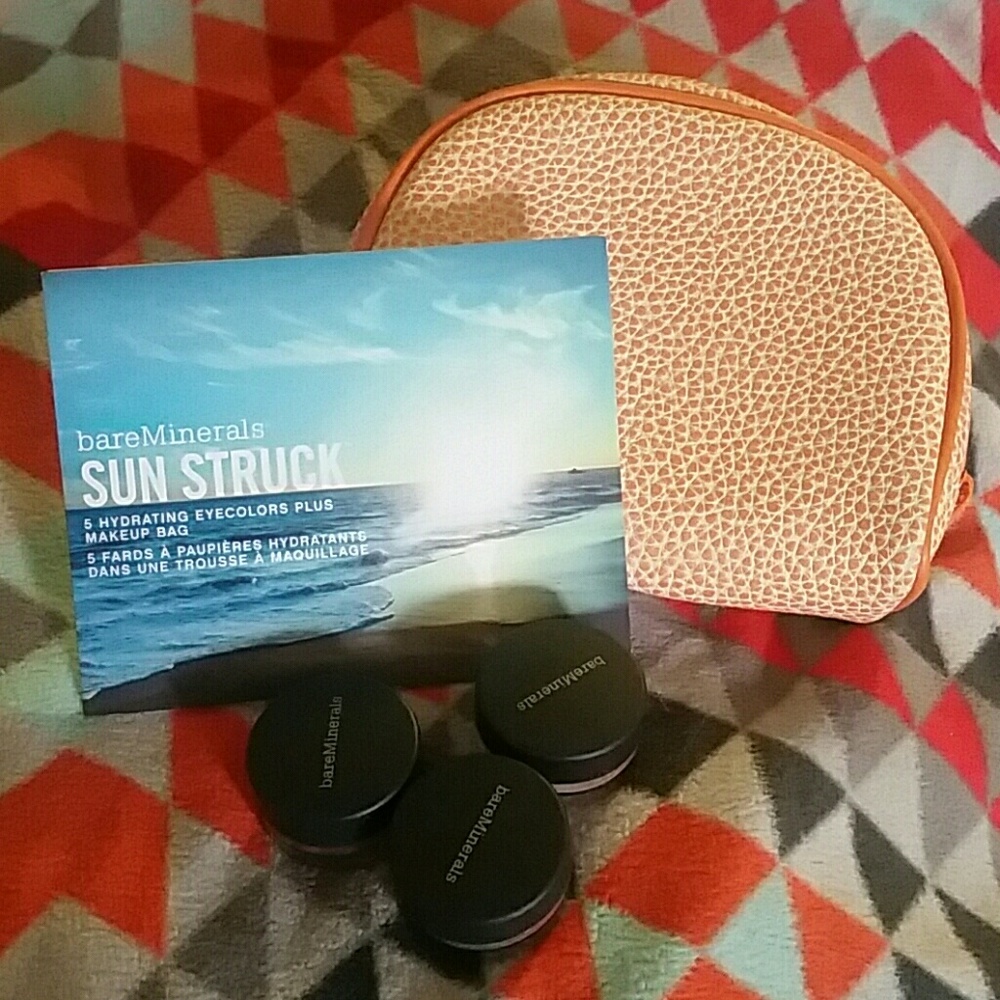 Bare Minerals Eye Shadow Trio and Makeup Bag