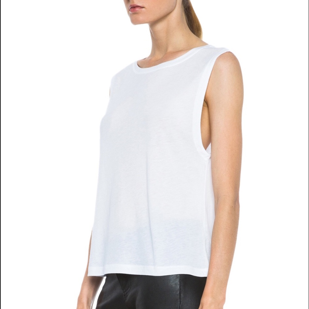 T by Alexander Wang Single Jersey Muscle Tee