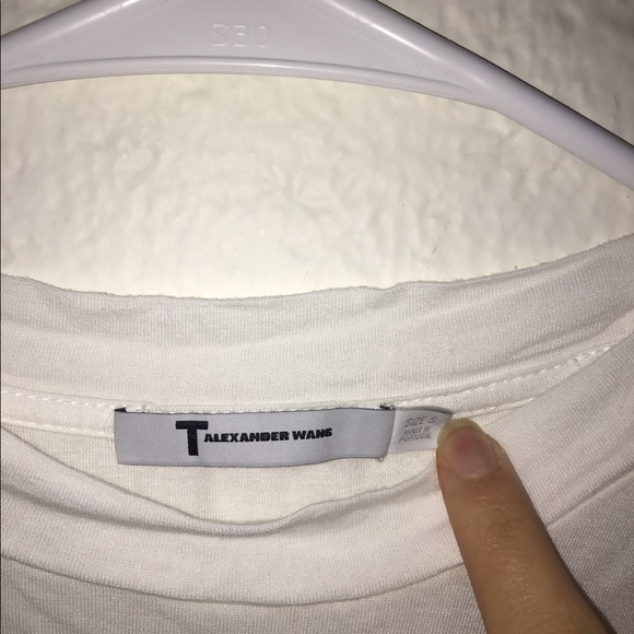 T by Alexander Wang Single Jersey Muscle Tee - Picture 3 of 3