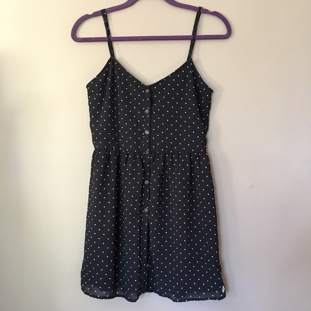 Polka Dot button front dress