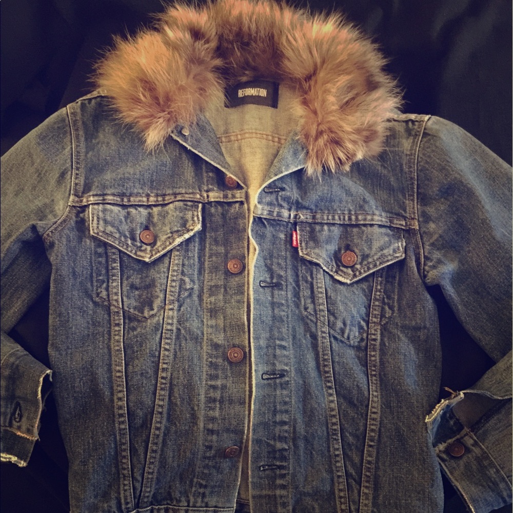 Levi's denim "reformation" jacket