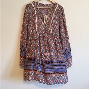 Long sleeve Boho Dress
