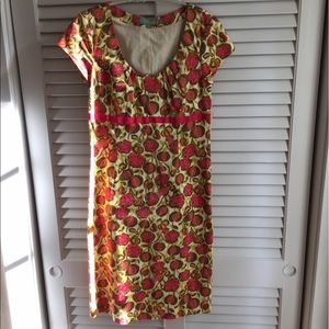 Boden  print cotton lined dress