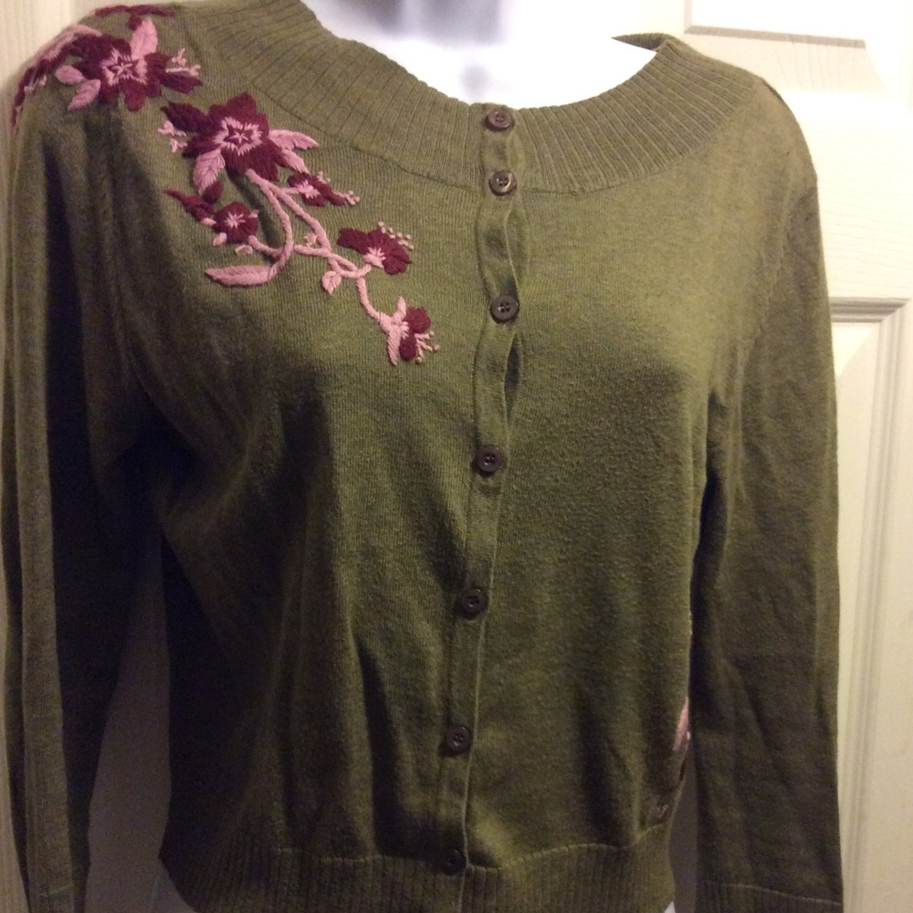 INC Embroidered sweater
