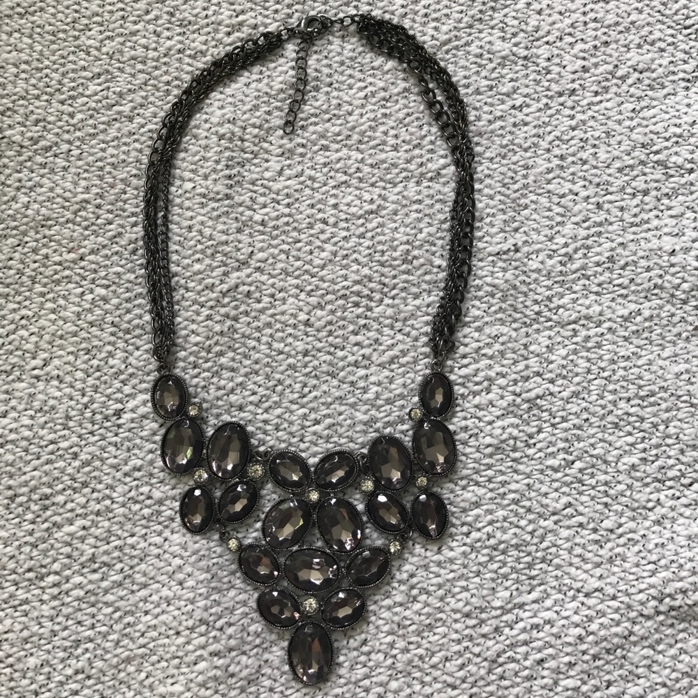 Charcoal grey necklace