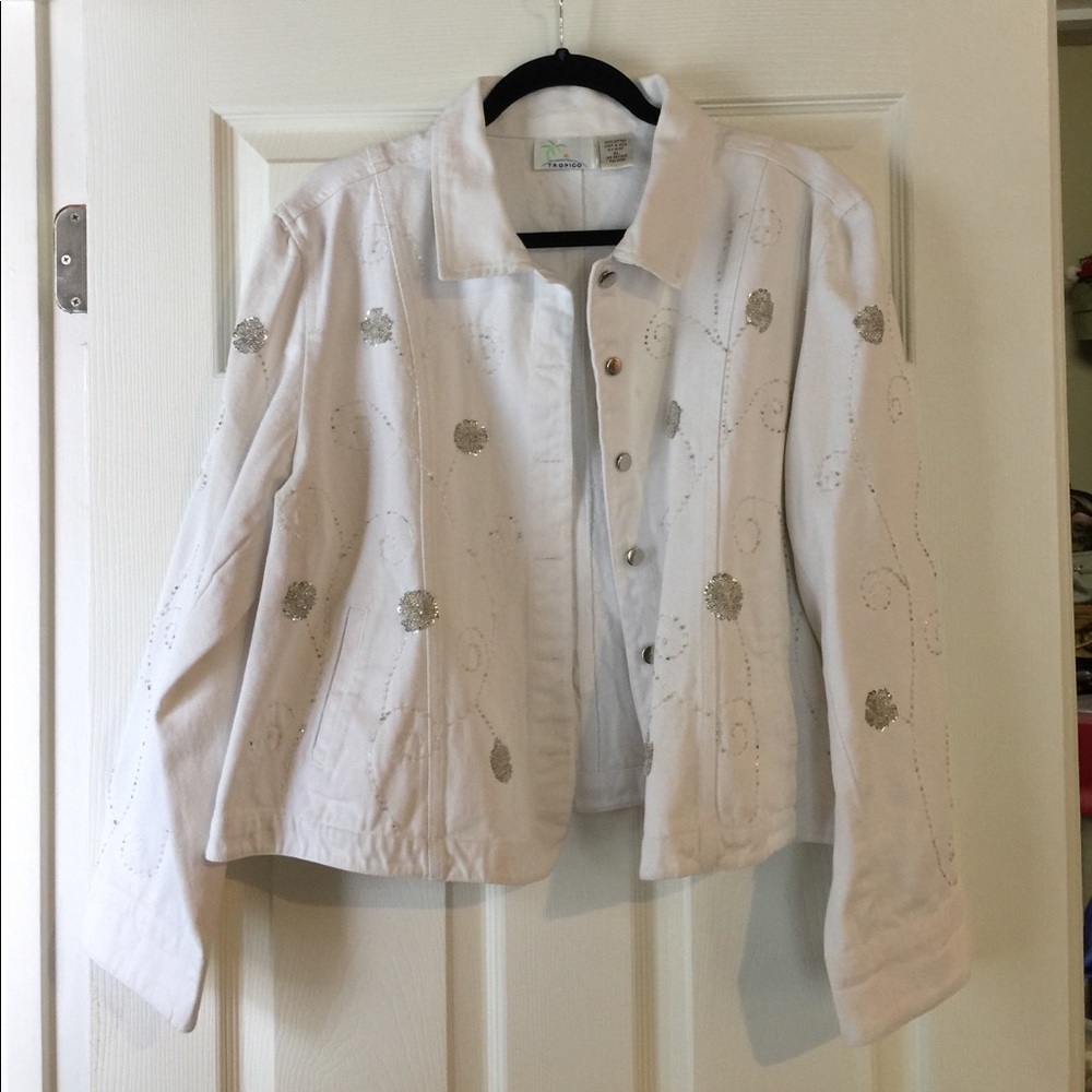 Tropics white Jean jacket