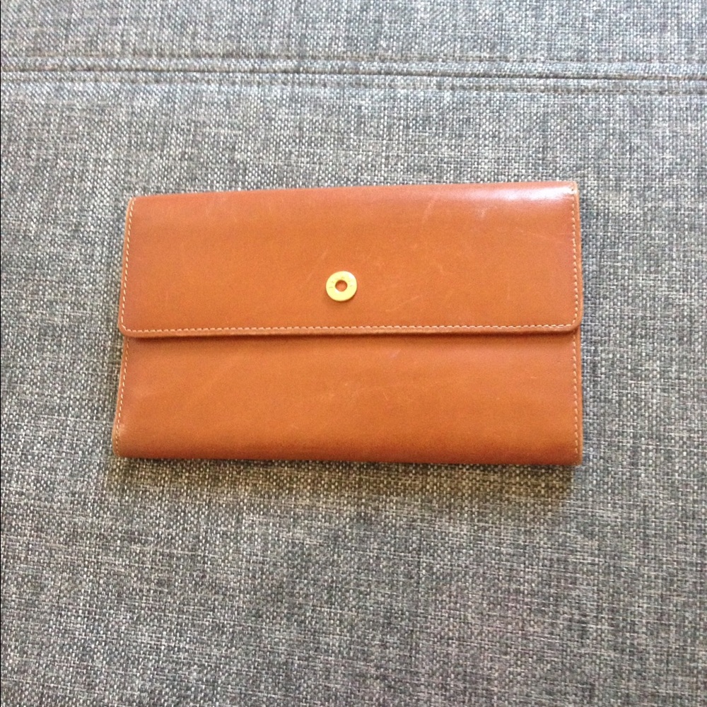 Escada leather brown wallet