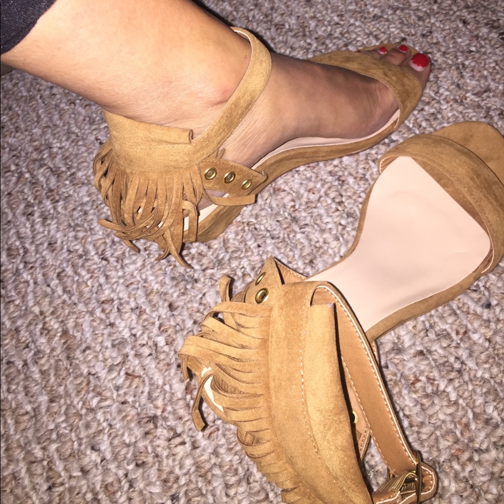 Open toe wedges