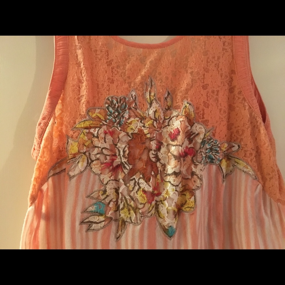 Free People Lace detail Tank top