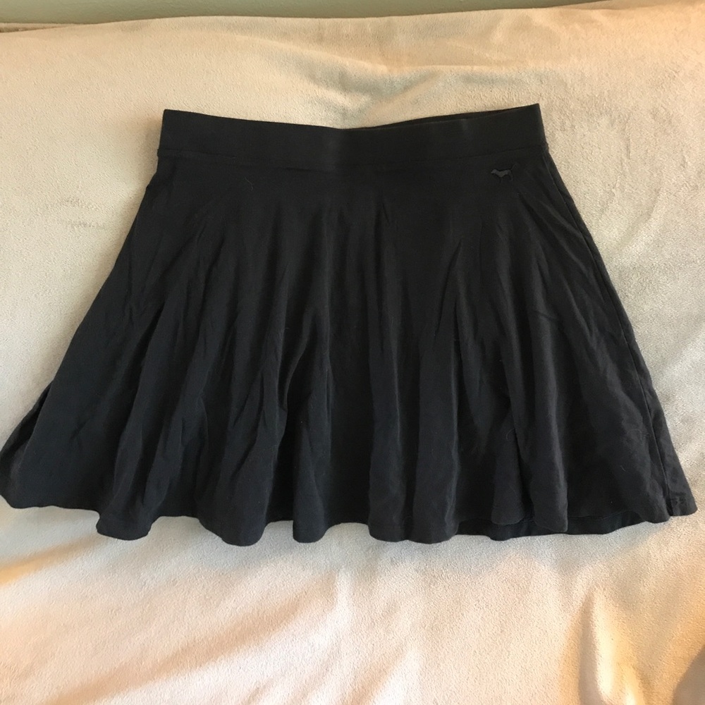 PINK black skater skirt size L