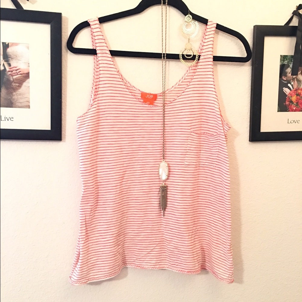 ☀️SO FRESH☀️ Joe Fresh Striped, Front Pocket Tank