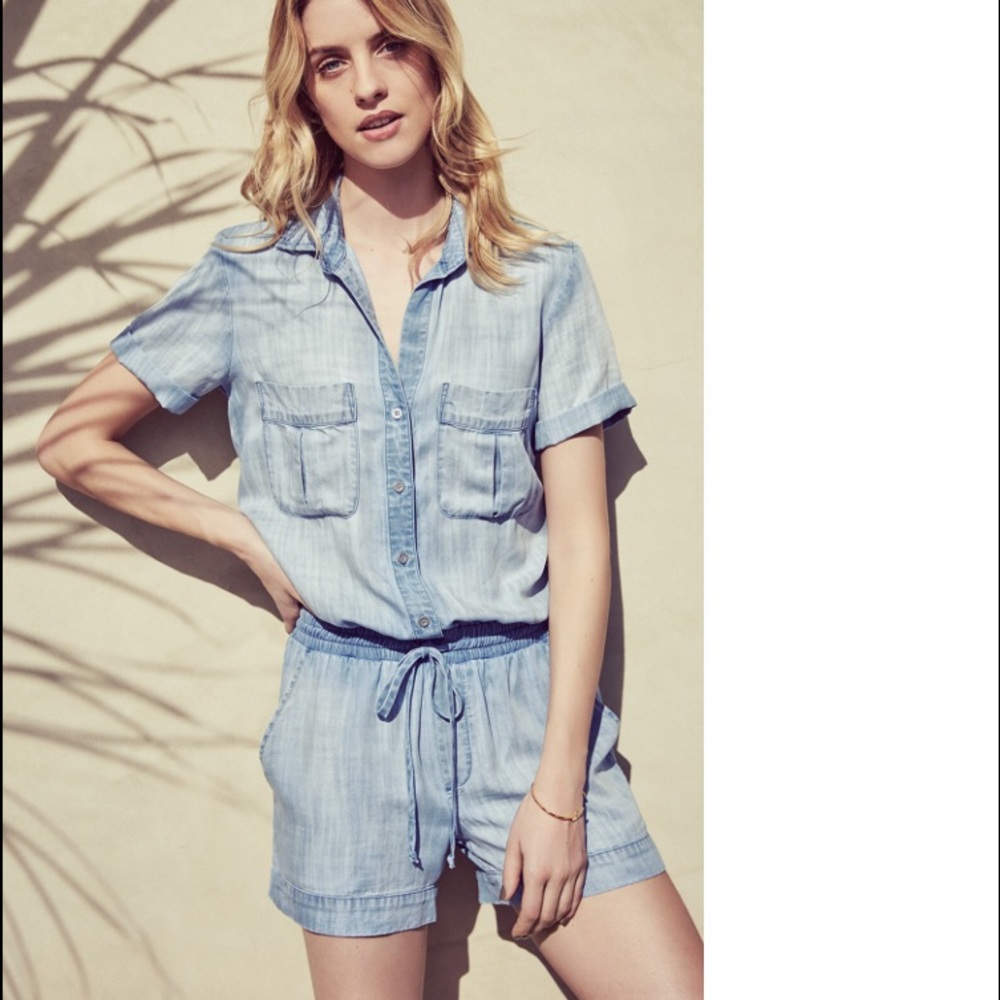 Short Sleeve Utility Romper