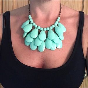 Light green statement necklace