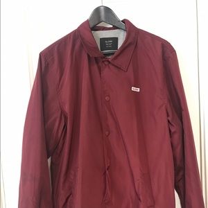 NEW Globe coach jacket burgundy red