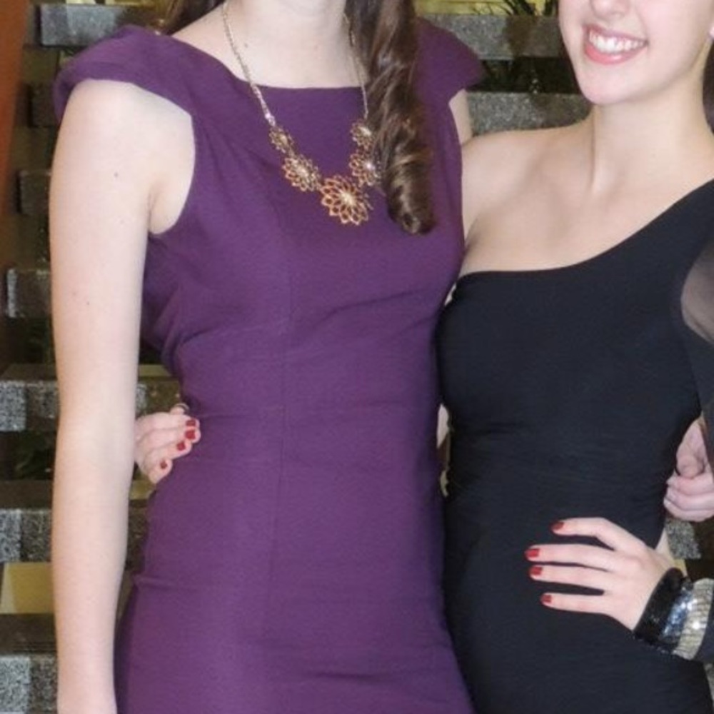 Lulu's Open Back Purple Bodycon Formal Dress