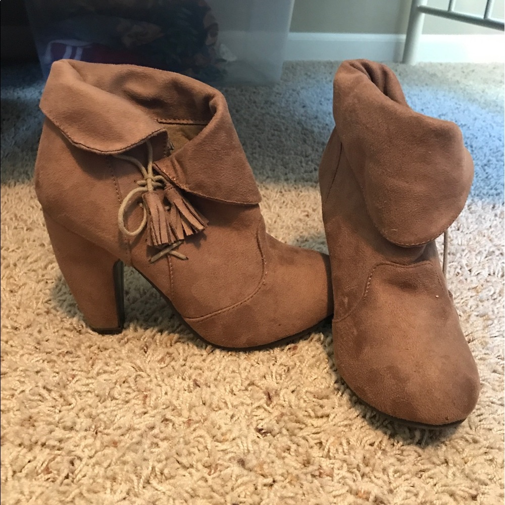 Beige Booties